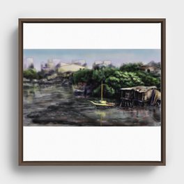 Recife's mangrove via Framed Canvas