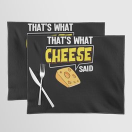 Cheese Board Sticks Vegan Funny Puns Placemat