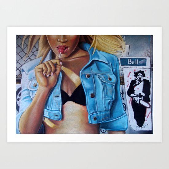 LOLLIPOP CHAINSAW MASSACRE Art Print