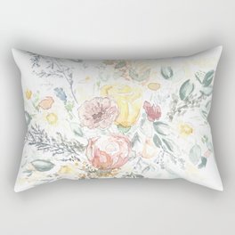 Wild Flower Bouquet Rectangular Pillow