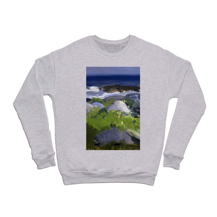 George Wesley Bellows "Vine Clad Shore - Monhegan Island" Crewneck Sweatshirt