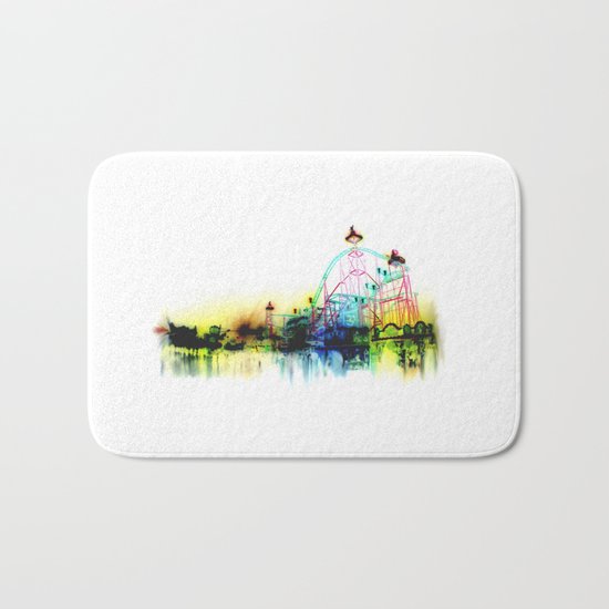 white fair. Bath Mat
