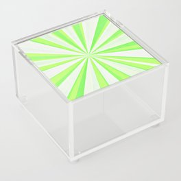 Rays in neon lemon kiwi green Acrylic Box