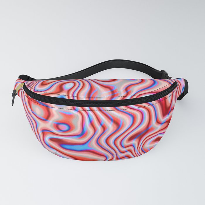 Red Blue Flow Fanny Pack
