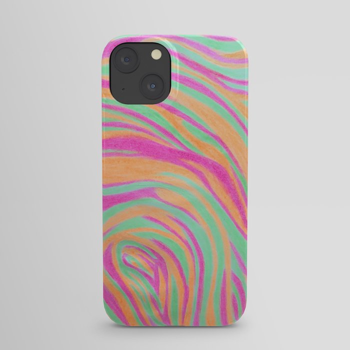 Neon Marble iPhone Case