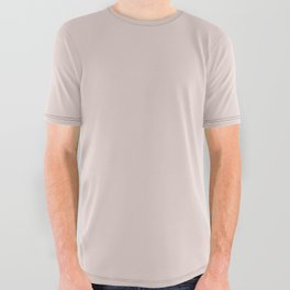 Pale Pink Solid Color Pairs PPG Romeo PPG1056-2 - All One Single Shade Hue Colour All Over Graphic Tee