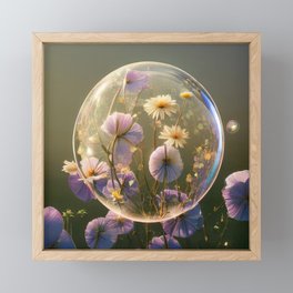 The spring soap bubble Framed Mini Art Print