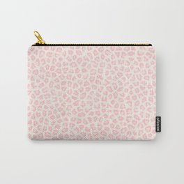 Modern ivory blush pink girly cheetah animal print pattern Carry-All Pouch
