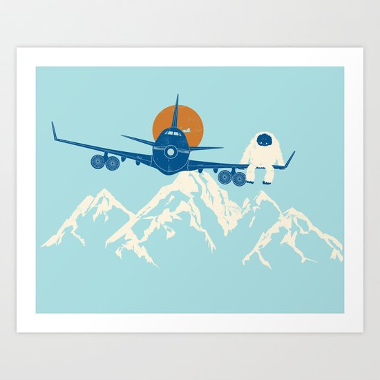 Hitchin' a Ride Art Print