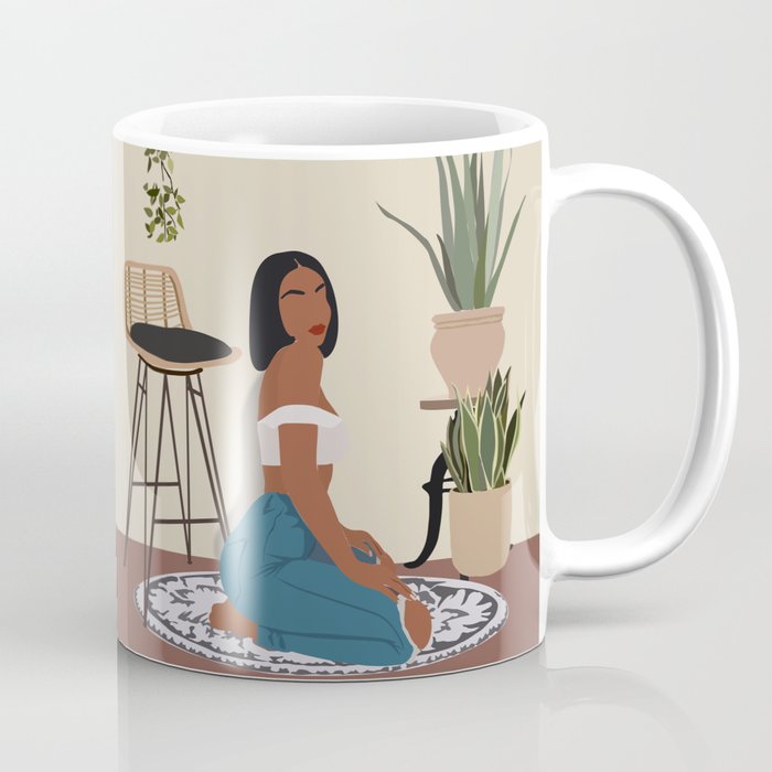 Girl and her plants Coffee Mug