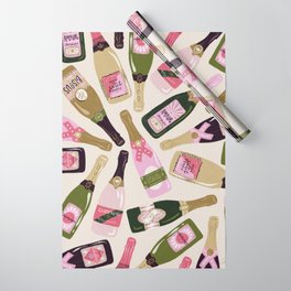 French Champagne Collection – Pink & Green Wrapping Paper