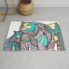 The Woodlands: Grizzly Bears Rug