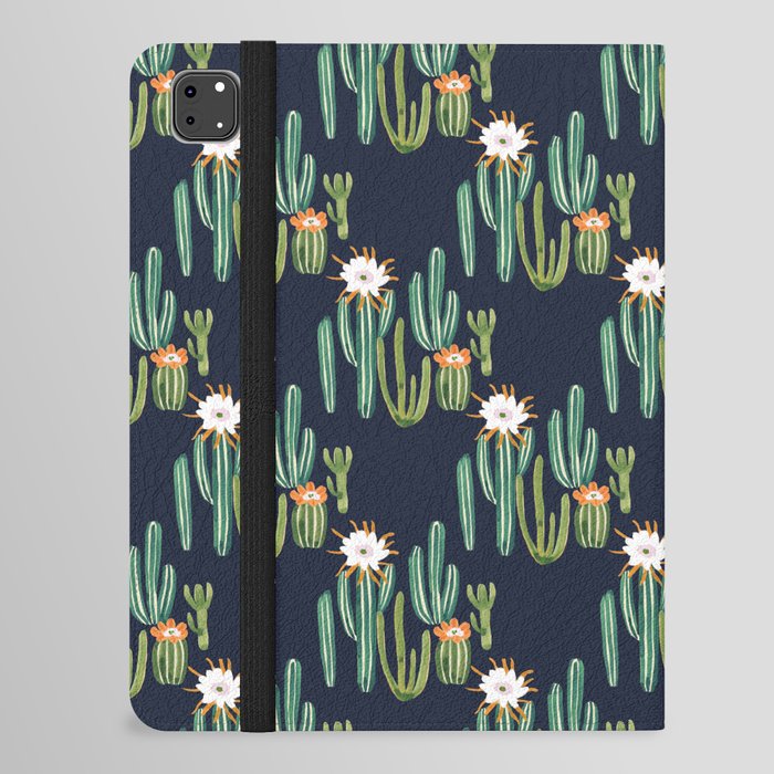 Dark Cactus Desert iPad Folio Case