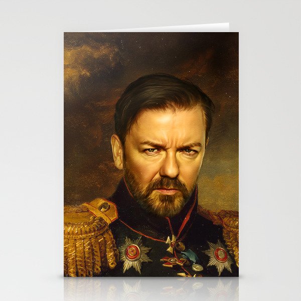 Ricky Gervais - replaceface Stationery Cards
