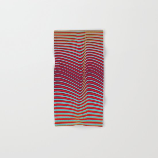 OpArt WaveLines 2 Hand & Bath Towel