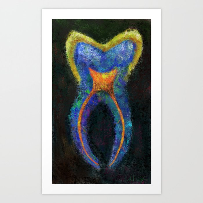 Colorful Tooth Art Print