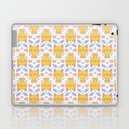 Meow! - Cats love fish Pattern Laptop Skin