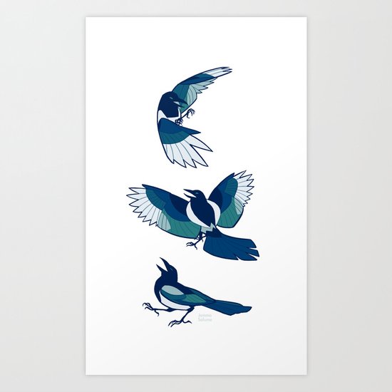 Magpie Art Print