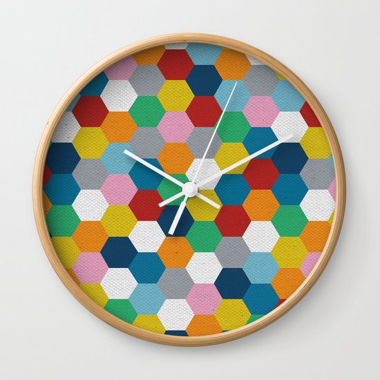 Honeycomb 3 Wall Clock