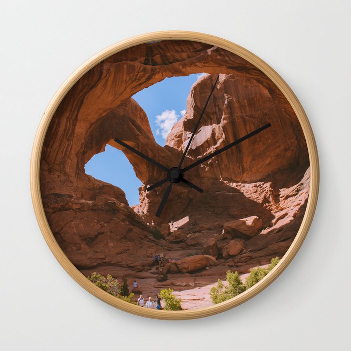 Double Arch Wall Clock