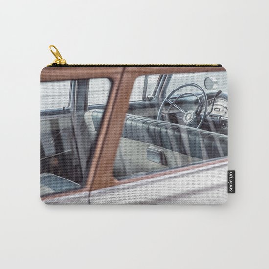 Vintage car brown 4 Carry-All Pouch