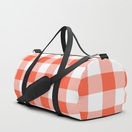 buffalo plaid duffle bag