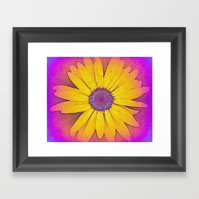 Flower Flowers Hippie Daisy Yellow Nature Framed Art Flower Flowers Hippie Daisy Yellow Nature Framed Art Print By Trumyiz Society6