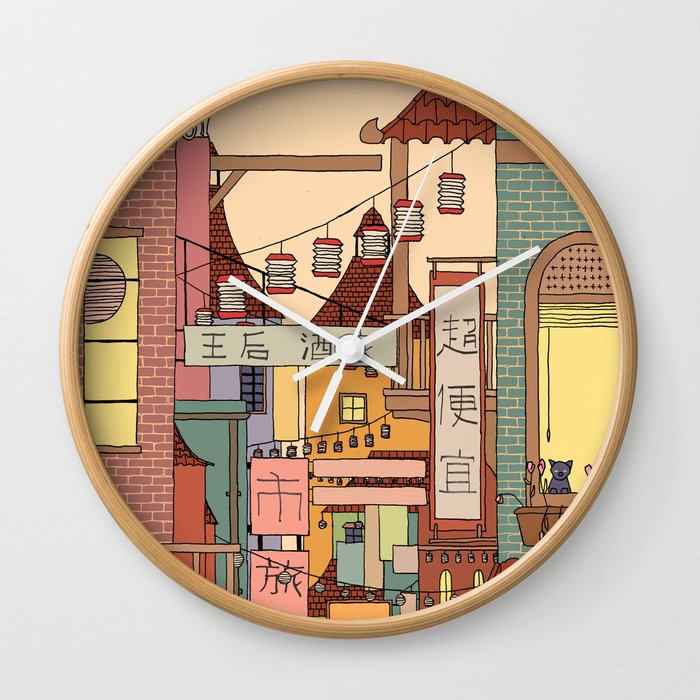 China Town Wall Clock