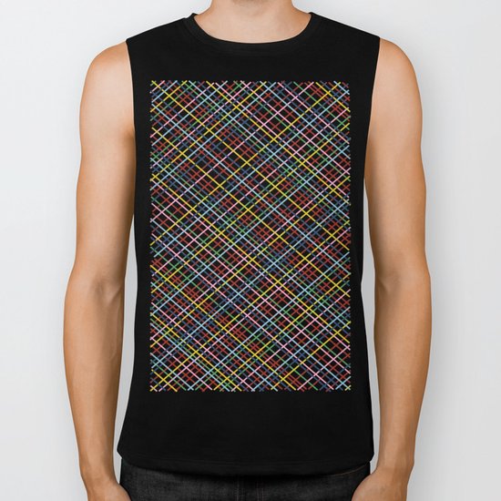 Rainbow Weave 45 Biker Tank