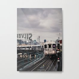 On the 7 Metal Print | Cityscape, Skyline, Manhattan, Nyc, Train, Moody, Ny, Commute, Newyorkcity, Newyork 