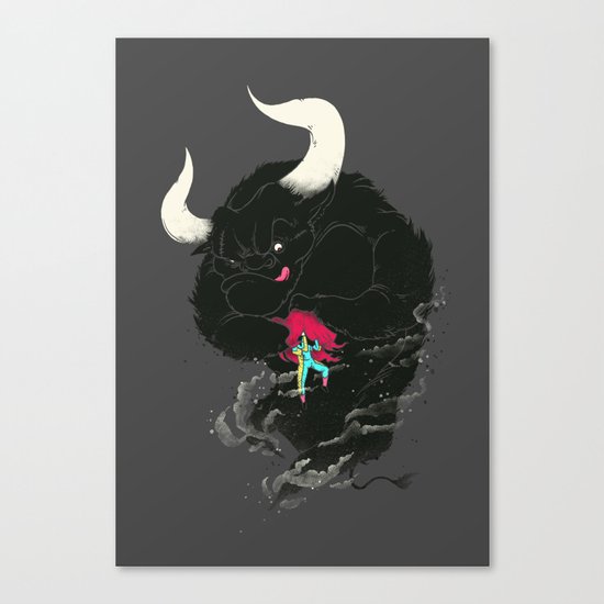 Bullfighting Canvas Print