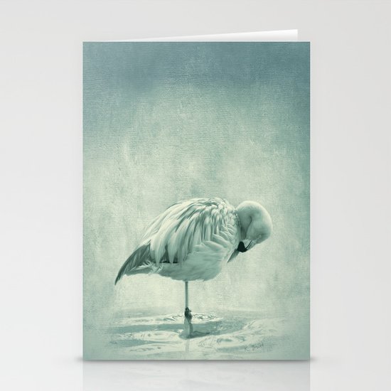 Flamingo Blues Stationery Cards