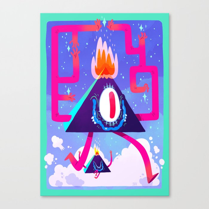 A Pyramid Frolic Canvas Print