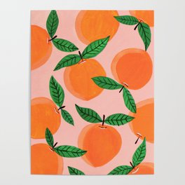 Summer peaches Poster