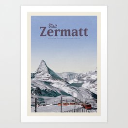 Visit Zermatt Art Print