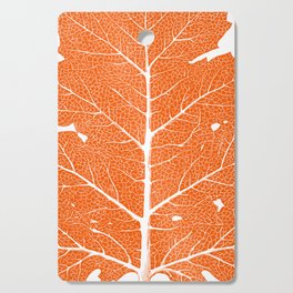 Vintage Orange Autumn Leaf Print Cutting Board