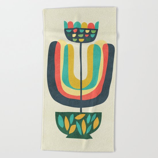 Potted Plant 3 Beach Towel
