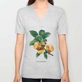 BURGER PLANT V Neck T Shirt | Antique, Color, Vintage, Popart, Green, Food, Contemporaryart, Drawing, Curated, Humour 