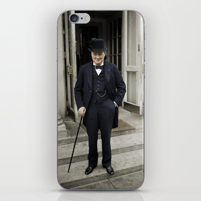 Winston Churchill At White House - 1929 - Colorized iPhone Skin