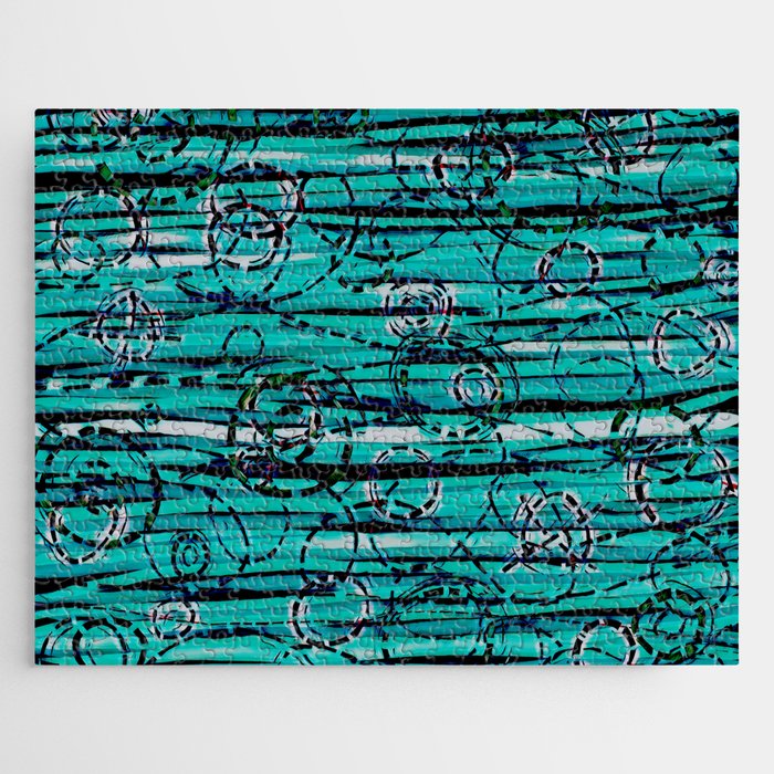Loopy in Teal Jigsaw Puzzle