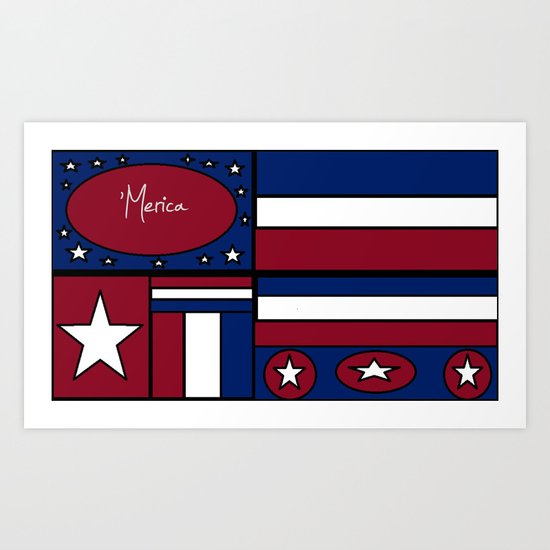 'Merica! Art Print