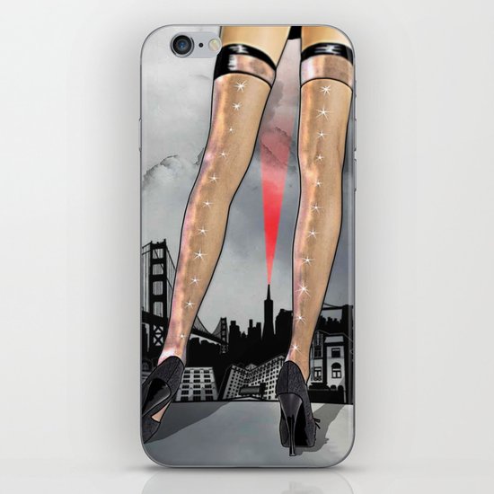 The World At Her Feet iPhone Skin