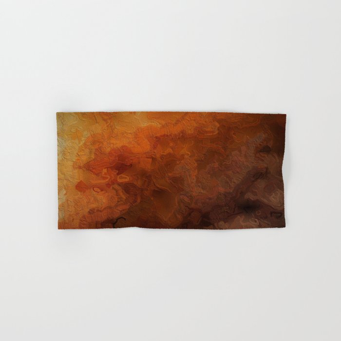 Amber Sunset Abstract Hand & Bath Towel