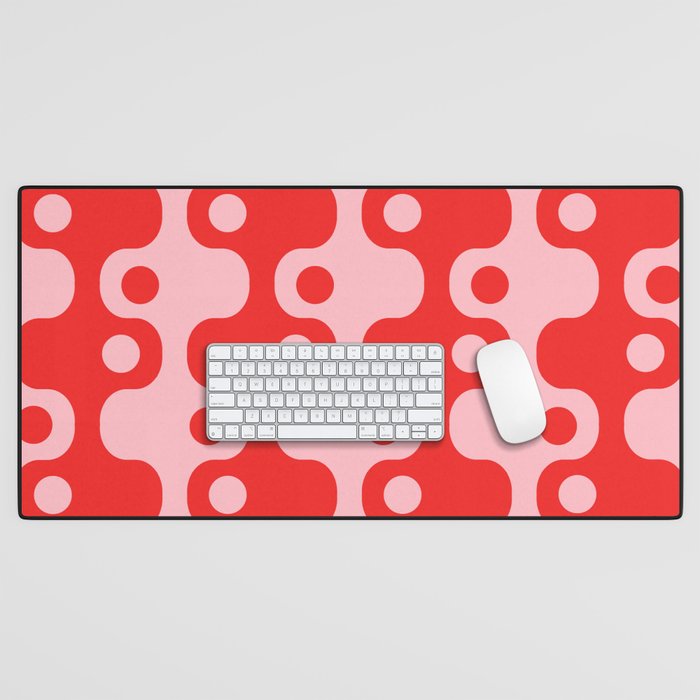 Retro Mid Century Modern Space Age Pattern 842 Desk Mat