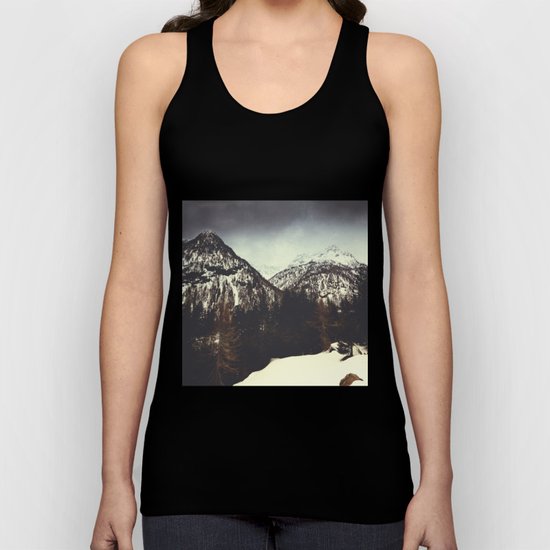 End of Winter in the mountains Unisex Tank Top