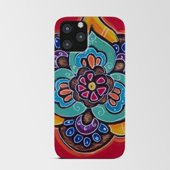 3 flower,plants,modern art,colorful iPhone Card Case