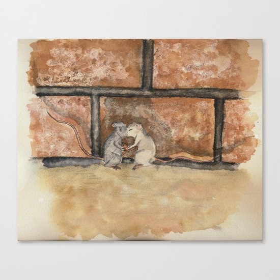 Afraid (Embrace) Canvas Print