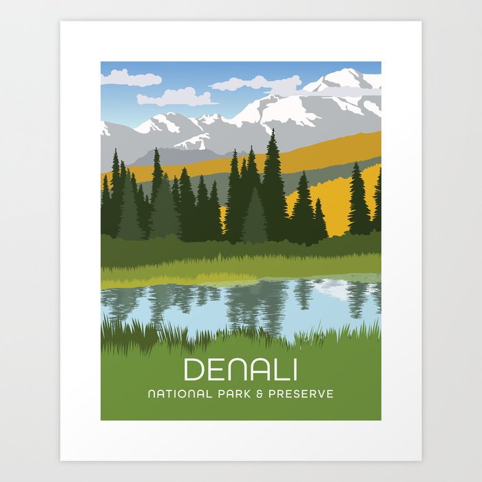 Denali National Park Art Print