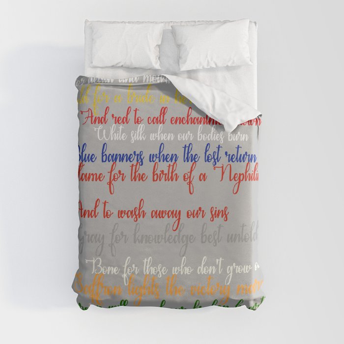 Shadowhunter rhymes Duvet Cover by Miranda Bailey Society6