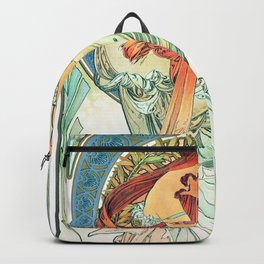 The Arts - Poetry (1899) by Alphonse Mucha Backpack